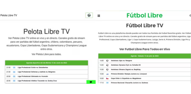 “Pelota Libre”: La Nueva Plataforma Deportiva que Reemplaza a “Fútbol Libre”